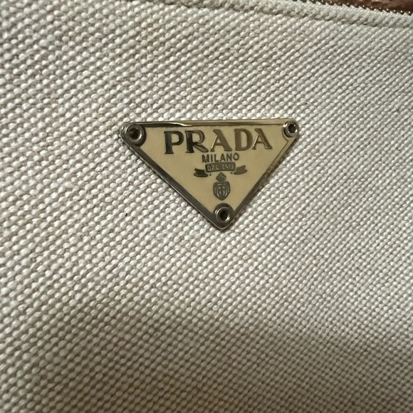 2010s Prada Canvas Clutch - Picture 4 of 12